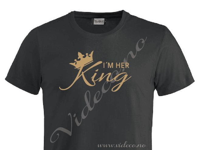 Hovedbilde tshirt - I´m her King 