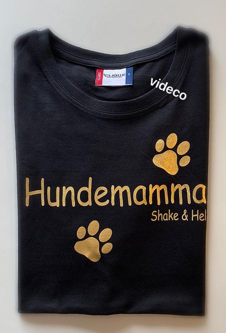 Hovedbilde T-shirt , Hundemamma m/poter