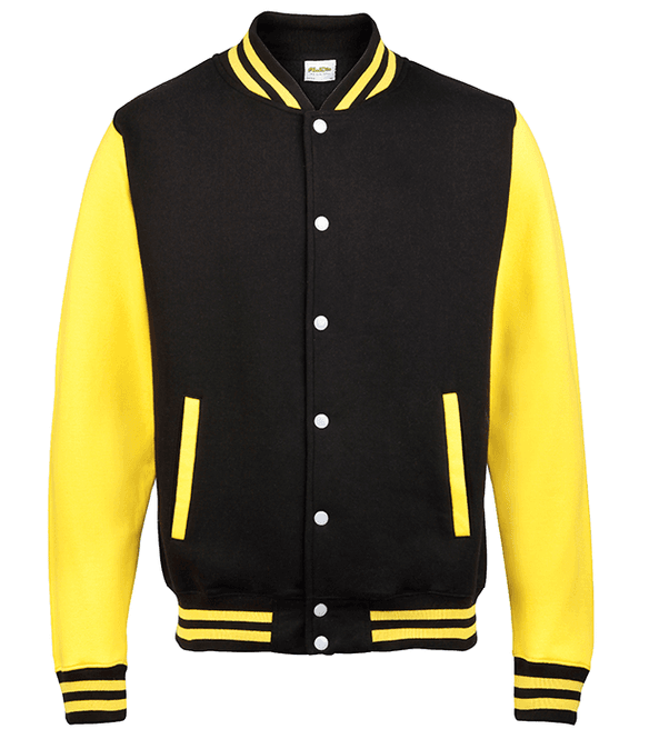 Hovedbilde Collage jakke, sort/gul m/u tekst