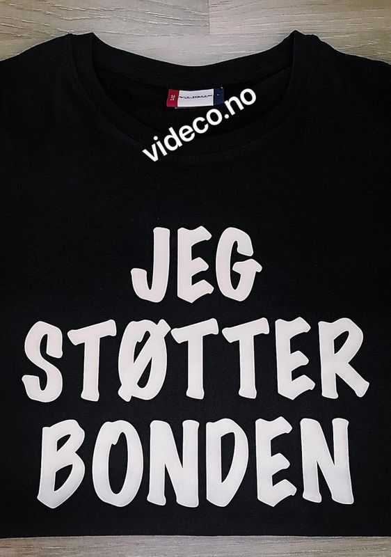 T-shirt, JEG STØTTER BONDEN