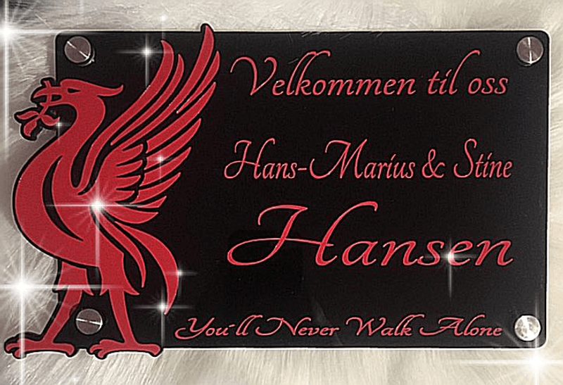 Dørskilt - Liverbird