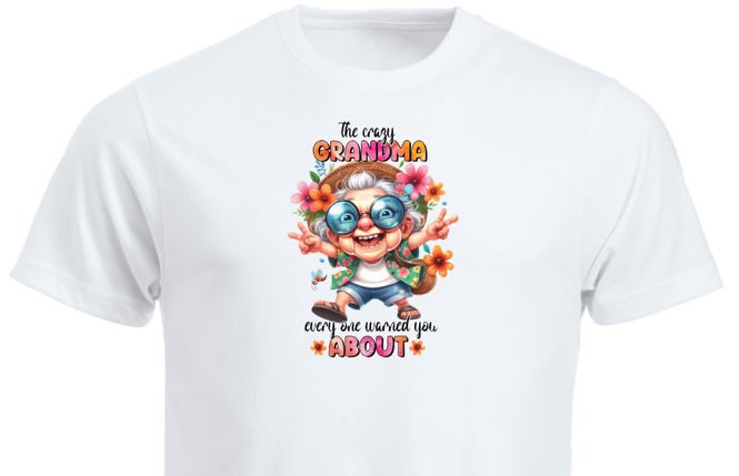 Hovedbilde T-shirt / hoodie - The crazy grandma everyone warned you ...