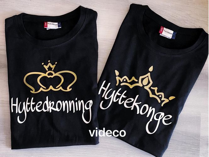 Hovedbilde T-shirs, Hyttekonge/Hyttedronning