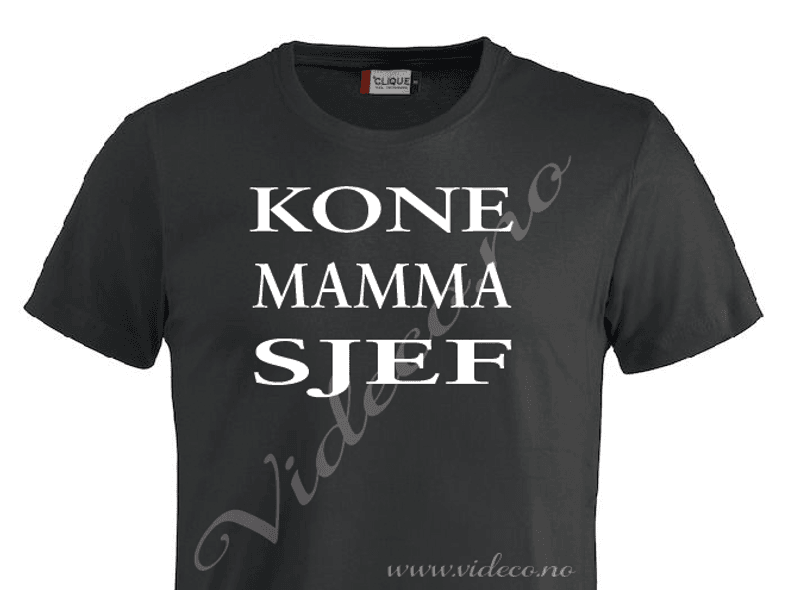 t-shirt - kone-mamma-sjef