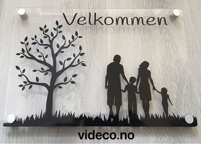 Hovedbilde Akrylskilt - Velkommen m/bilde
