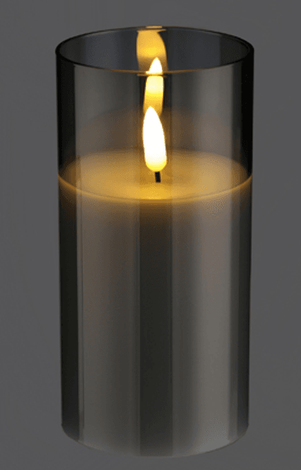 Hovedbilde Ledlys i glass, 15cm