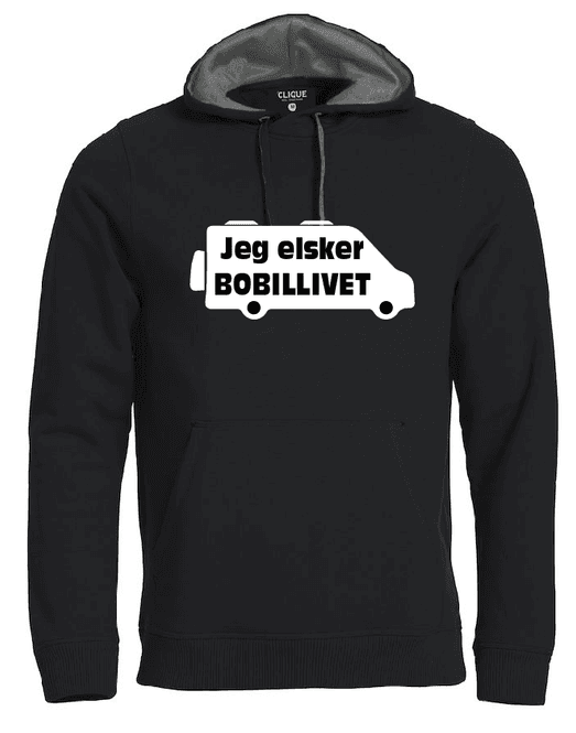 Hovedbilde Hoodie - Jeg elsker bobillivet m/bobil