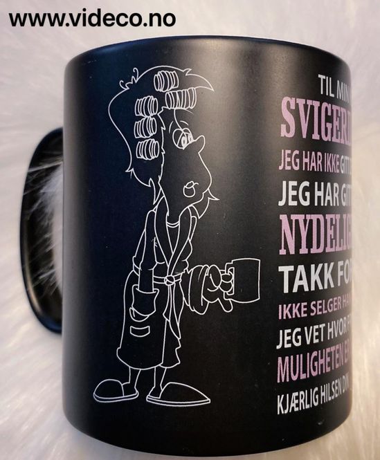 Hovedbilde Kopp- Til min kjære svigerdatter fra svigermor - sort