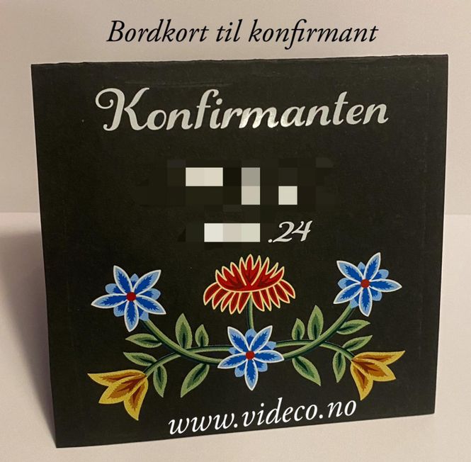 Hovedbilde Bordkort til Konfirmanten