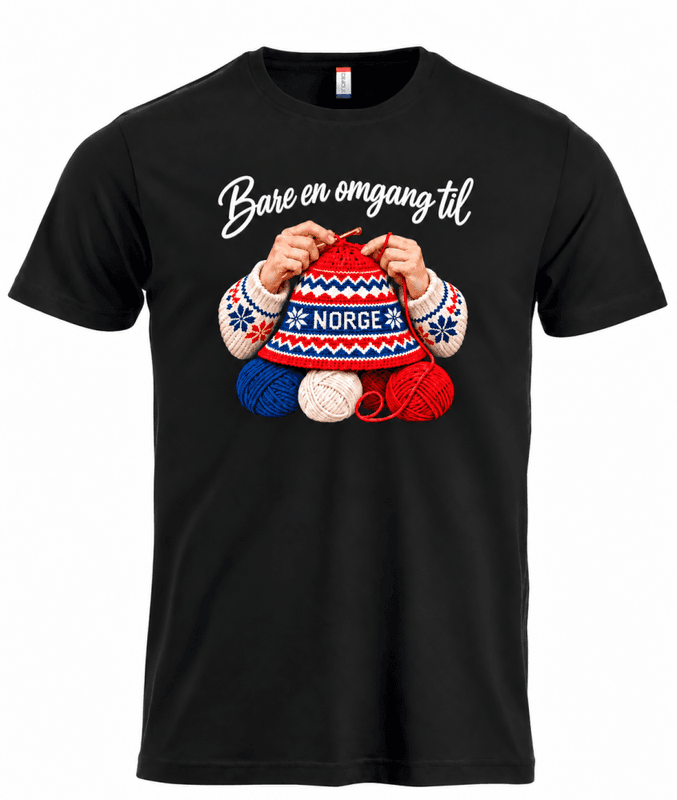 T-shirt / hoodie - Bare en omgang til  (heklet utgave)