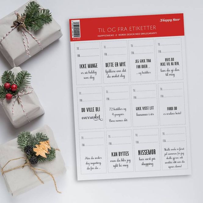 Hovedbilde Klister etiketter jul