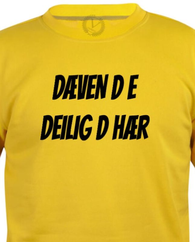 Hoodie, DÆVEN D E DEILIG D HÆR.
