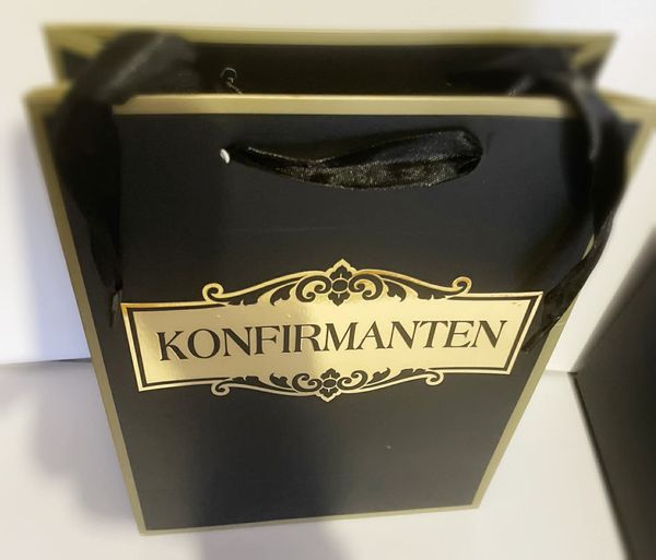 Gavepose m/trykk - Konfirmanten