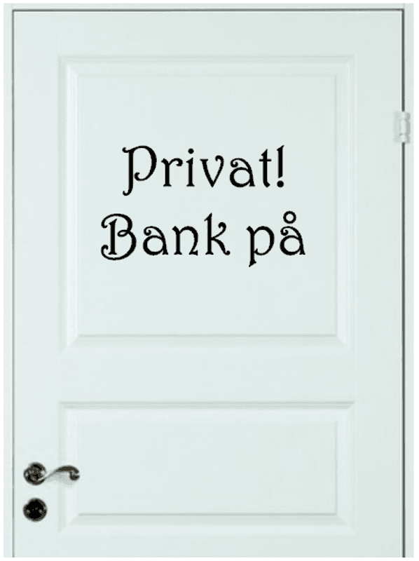 Privat! Bank på