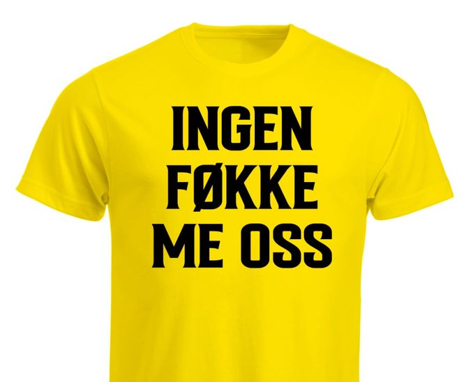 Hovedbilde T-shirt -  Ingen føkke me oss